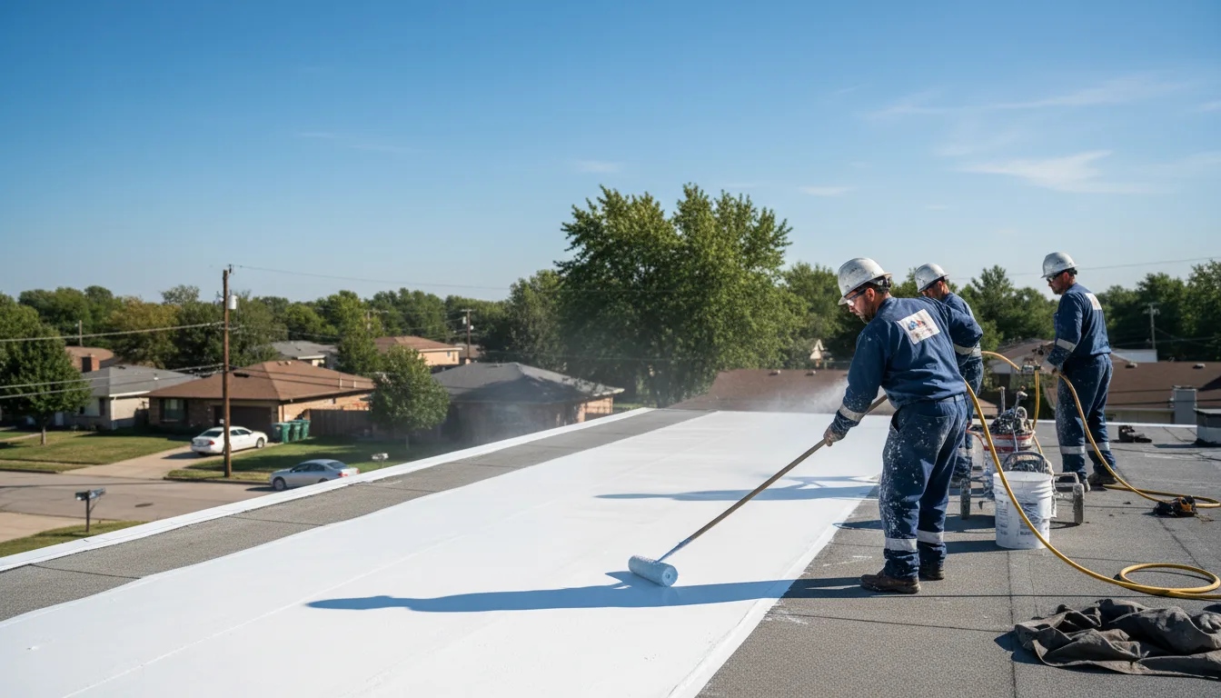 Commercial roof coating in Somerset, MA near me